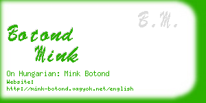 botond mink business card